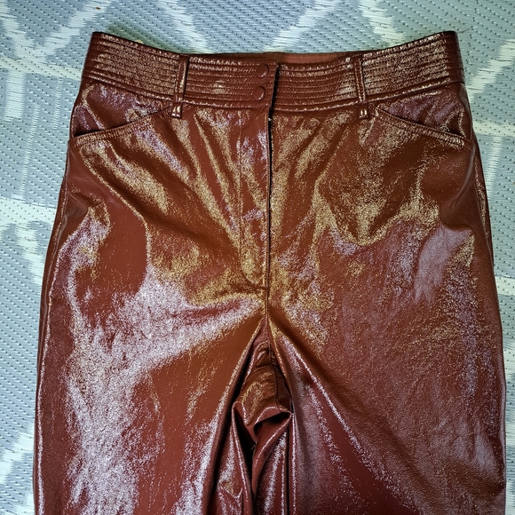 Aritzia Wilfred Faux Leather Funk Pant in Rustique - Picture 5 of 16
